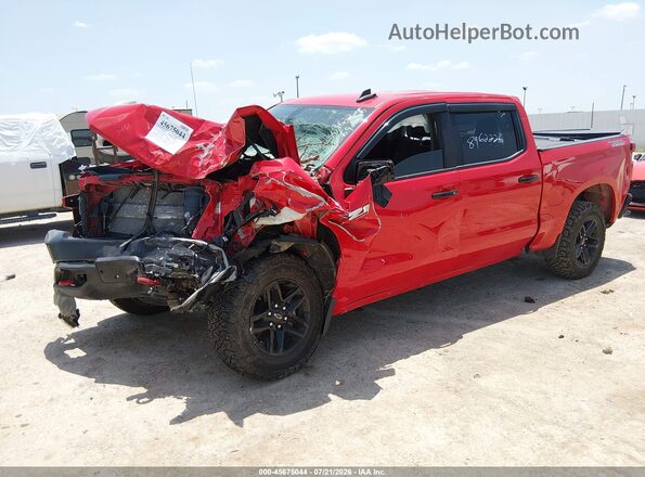 1GCPYFEL5NZ230097 2022 CHEVROLET SILVERADO Red Vista tres cuartos delantera izquierda