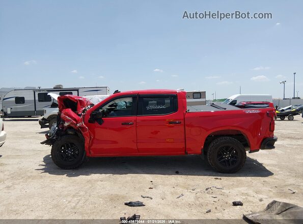 1GCPYFEL5NZ230097 2022 CHEVROLET SILVERADO Red Vista interior trasera