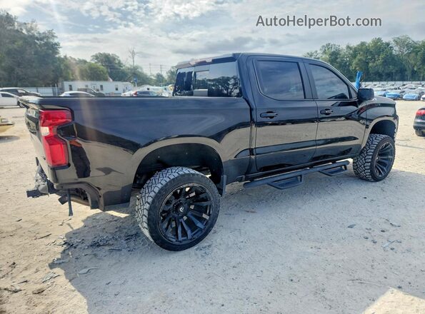 1GCPYFEL6MZ215901 2021 CHEVROLET SILVERADO Black უკანა მარჯვენა