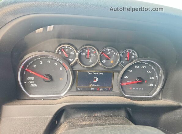 1GCPYFEL6MZ215901 2021 CHEVROLET SILVERADO Black ხელსაწყოთა პანელის ხედი