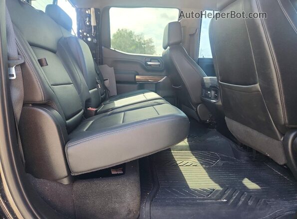 1GCPYFEL6MZ215901 2021 CHEVROLET SILVERADO Black უკანა სავარძლების ხედი