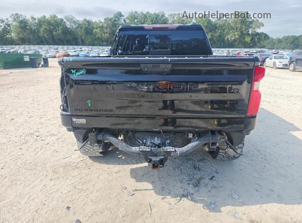 1GCPYFEL6MZ215901 2021 CHEVROLET SILVERADO Black უკანა ხედი