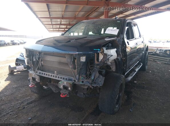 1GCPYFELXLZ199507 2020 CHEVROLET SILVERADO Blue Դիմացի տեսք