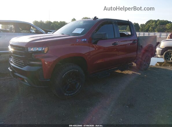 1GCPYFELXLZ311626 2020 CHEVROLET SILVERADO Бордовый Передняя левая четверть