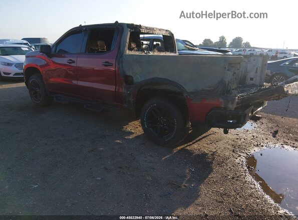 1GCPYFELXLZ311626 2020 CHEVROLET SILVERADO Бордовый Задняя левая четверть