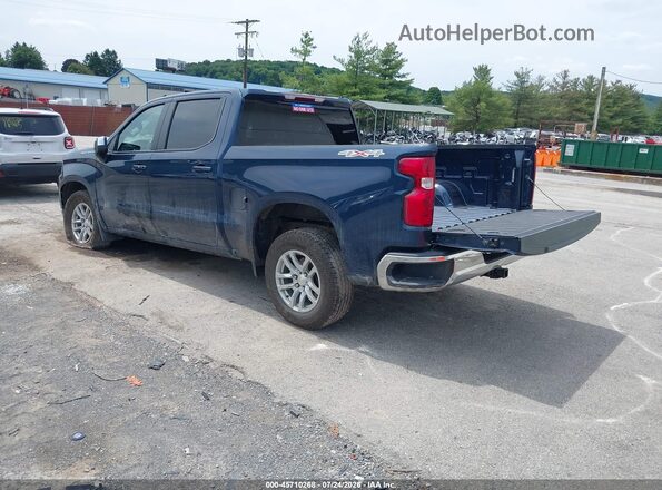1GCPYJEK4MZ347971 2021 CHEVROLET SILVERADO Синий Задняя левая четверть