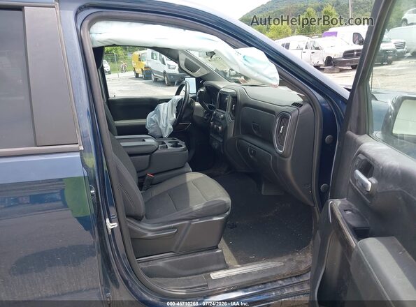 1GCPYJEK4MZ347971 2021 CHEVROLET SILVERADO Синий Вид салона спереди