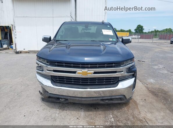 1GCPYJEK4MZ347971 2021 CHEVROLET SILVERADO Синий Вид щитка приборов