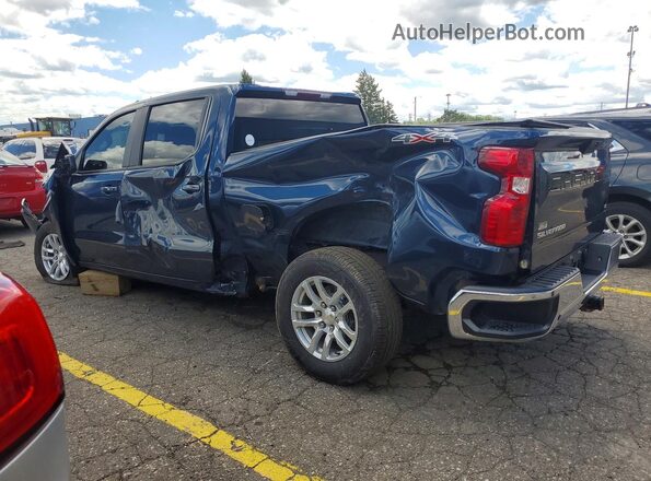 1GCPYJEK7MZ349598 2021 CHEVROLET SILVERADO Синий Задняя левая четверть