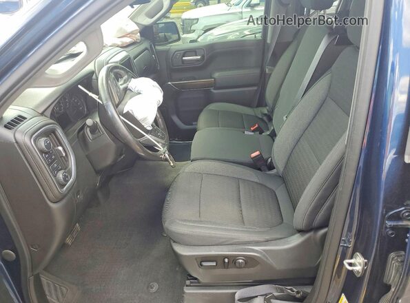 1GCPYJEK7MZ349598 2021 CHEVROLET SILVERADO Синий Вид салона спереди