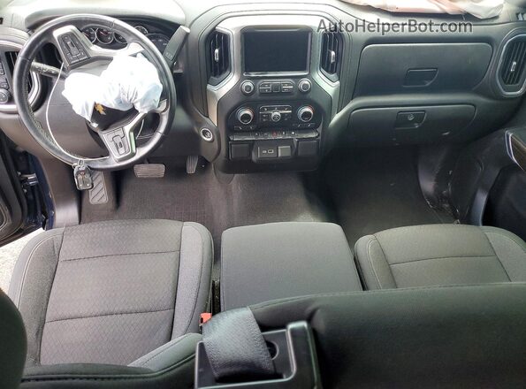 1GCPYJEK7MZ349598 2021 CHEVROLET SILVERADO Синий Вид панели приборов