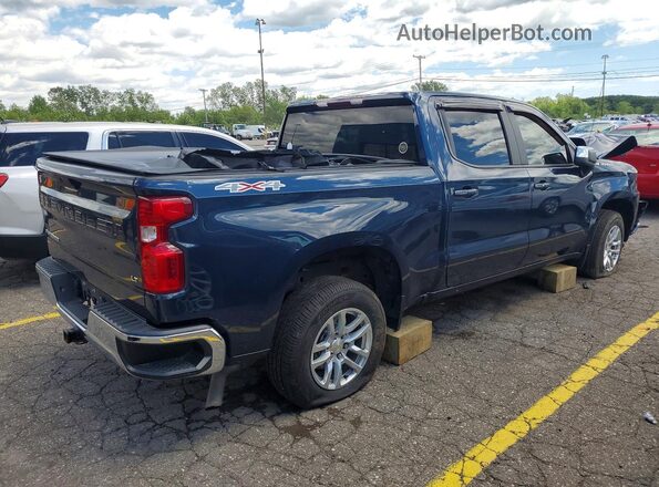 1GCPYJEK7MZ349598 2021 CHEVROLET SILVERADO Синий Задняя правая четверть