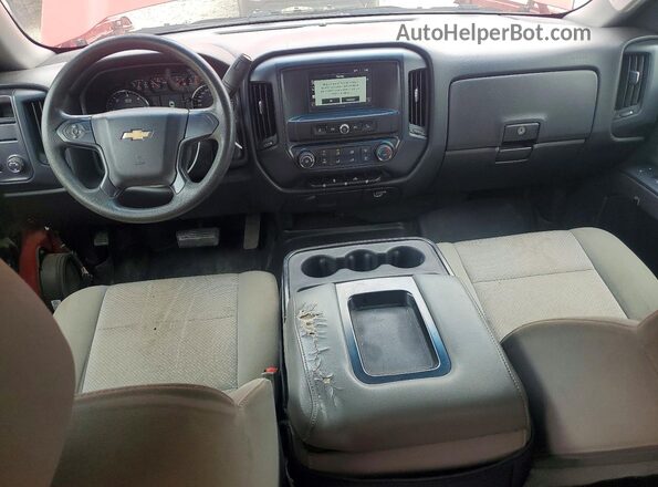 1GCRCPEC1HZ184432 2017 CHEVROLET SILVERADO Red Dashboard view