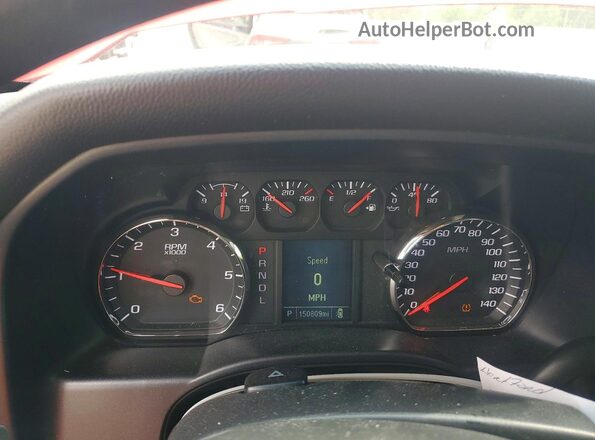 1GCRCPEC1HZ184432 2017 CHEVROLET SILVERADO Red Instrument cluster view