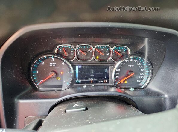 1GCRCREC0JZ358072 2018 CHEVROLET SILVERADO White Instrument cluster view