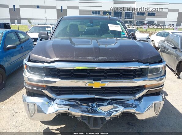 1GCRCREC3JZ354422 2018 CHEVROLET SILVERADO Brown Instrument cluster view