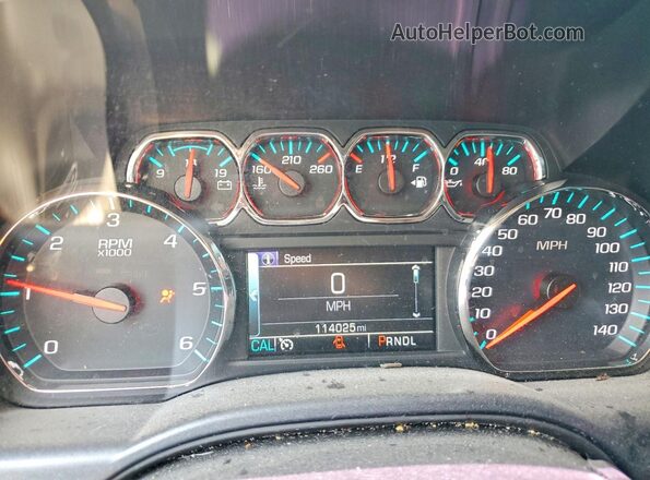 1GCRCREC9JZ282545 2018 CHEVROLET SILVERADO Gray Вид щитка приладів