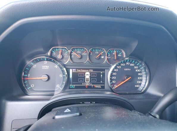 1GCRCSEC2JZ356203 2018 CHEVROLET SILVERADO Silver Սարքավորումների վահանակի տեսք