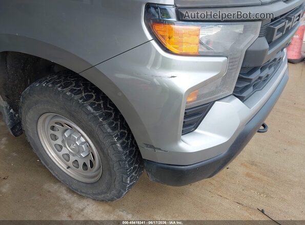 1GCRDAED3PZ209980 2023 CHEVROLET SILVERADO Gray Vista de la etiqueta del VIN
