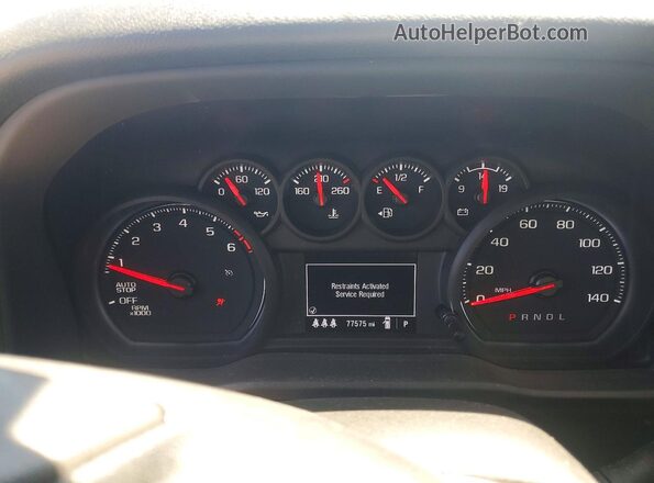 1GCRDBEK5RZ123917 2024 CHEVROLET SILVERADO Синий Вид щитка приборов