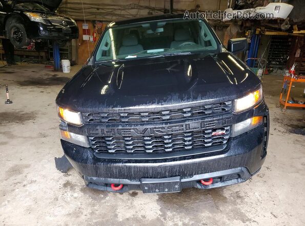 1GCRYCEF2LZ228970 2020 CHEVROLET SILVERADO Black წინა ხედი
