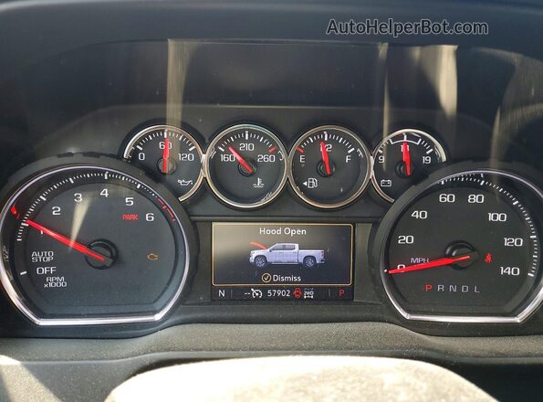 1GCRYEED7LZ104087 2020 CHEVROLET SILVERADO Белый Вид щитка приборов