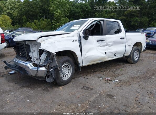 1GCUDAED1NZ627087 2022 CHEVROLET SILVERADO White Առջևի ձախ երեք քառորդ տեսարան
