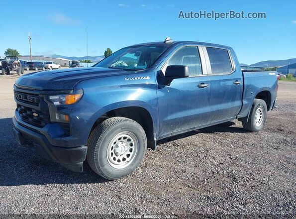 1GCUDAED9PZ229385 2023 CHEVROLET SILVERADO Blue Front left