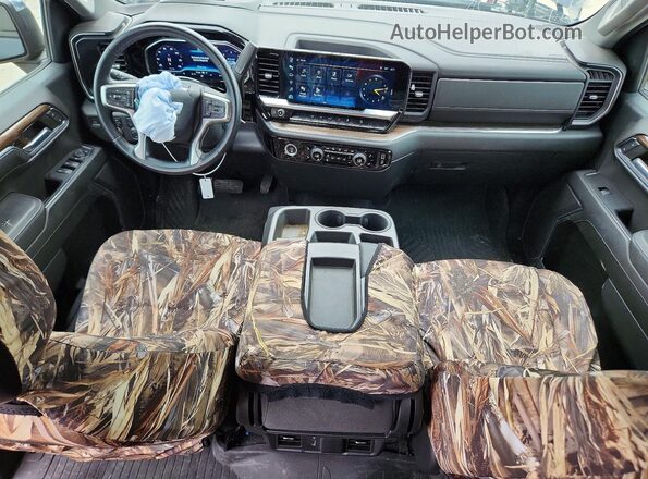 1GCUDDE84PZ274254 2023 CHEVROLET SILVERADO Черный Вид панели приборов