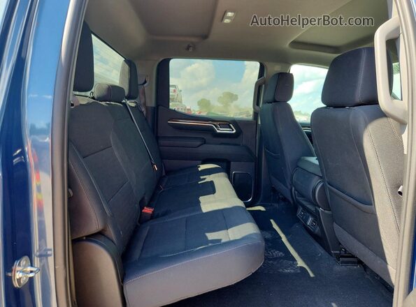 1GCUDDED0RZ360869 2024 CHEVROLET SILVERADO Blue უკანა სავარძლების ხედი
