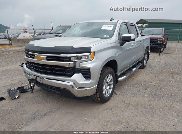 1GCUDDED4NZ565055 2022 CHEVROLET SILVERADO Gray წინა მარცხენა ხედი სამი მეოთხედიდან