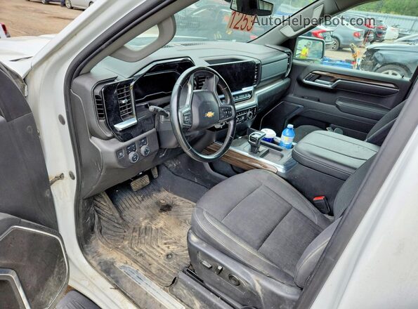 1GCUDDED5PZ271912 2023 CHEVROLET SILVERADO Белый Вид панели приборов