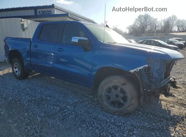 1GCUDDED9NZ556027 2022 CHEVROLET SILVERADO Blue Передня права чверть