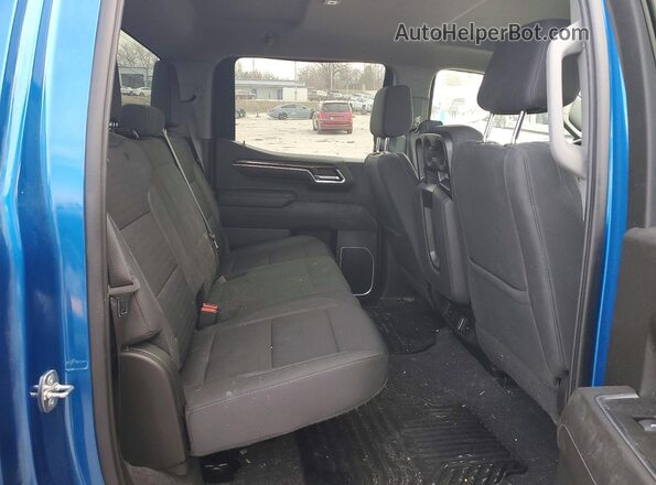 1GCUDDED9NZ556027 2022 CHEVROLET SILVERADO Blue Вид задніх сидінь
