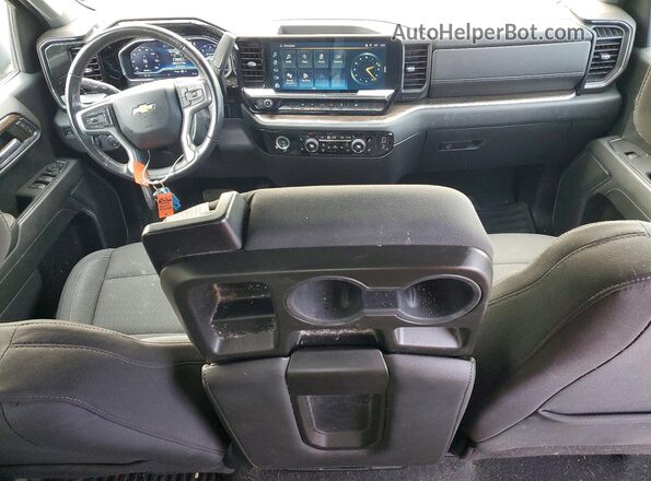 1GCUDDED9NZ556027 2022 CHEVROLET SILVERADO Blue Вид панелі приладів
