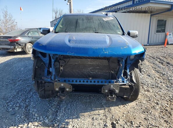 1GCUDDED9NZ556027 2022 CHEVROLET SILVERADO Blue Вид спереду