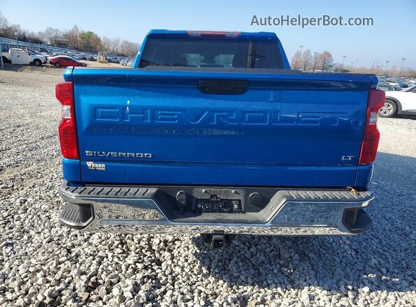 1GCUDDED9NZ556027 2022 CHEVROLET SILVERADO Blue Вид ззаду