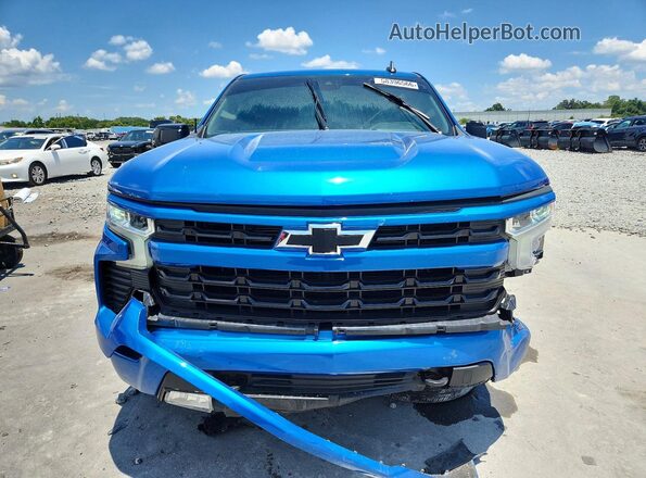1GCUDEED2NZ594236 2022 CHEVROLET SILVERADO Blue Widok z przodu