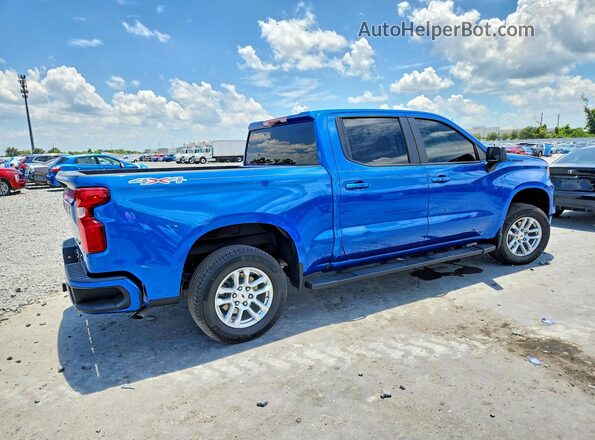 1GCUDEED2NZ594236 2022 CHEVROLET SILVERADO Blue Tył prawy
