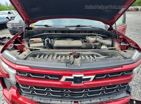 1GCUDEED4PZ333273 2023 CHEVROLET SILVERADO Burgundy უკანა სალონის ხედი