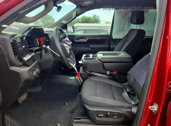 1GCUDEED4PZ333273 2023 CHEVROLET SILVERADO Burgundy წინა სალონის ხედი
