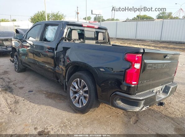 1GCUDEED4RZ307307 2024 CHEVROLET SILVERADO Black Rear left