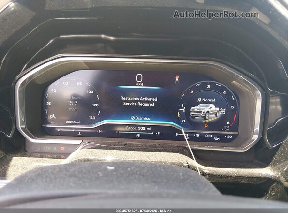 1GCUDGE84PZ230692 2023 CHEVROLET SILVERADO Синий Вид задних сидений
