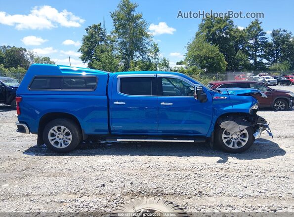 1GCUDGE84PZ230692 2023 CHEVROLET SILVERADO Синий Панорамный вид салона 360°