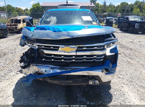 1GCUDGE84PZ230692 2023 CHEVROLET SILVERADO Синий Вид задней части салона