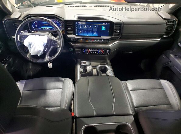 1GCUDGE86PZ225462 2023 CHEVROLET SILVERADO Black Вид панелі приладів