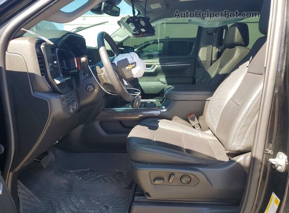 1GCUDGE87PZ129405 2023 CHEVROLET SILVERADO Black წინა სალონის ხედი