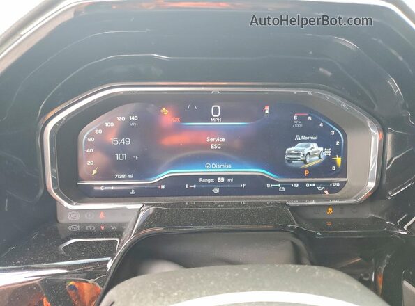 1GCUDGE88PZ279961 2023 CHEVROLET SILVERADO Красный Вид щитка приборов