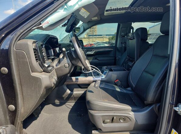 1GCUDGEL5PZ160706 2023 CHEVROLET SILVERADO Charcoal Вид салону спереду