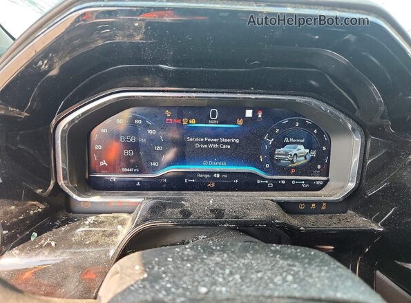 1GCUDGEL5PZ160706 2023 CHEVROLET SILVERADO Charcoal Вид щитка приладів